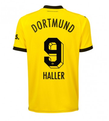 Lacne Muži Futbalové dres Borussia Dortmund Sebastien Haller #9 2023-24 Krátky Rukáv - Domáci